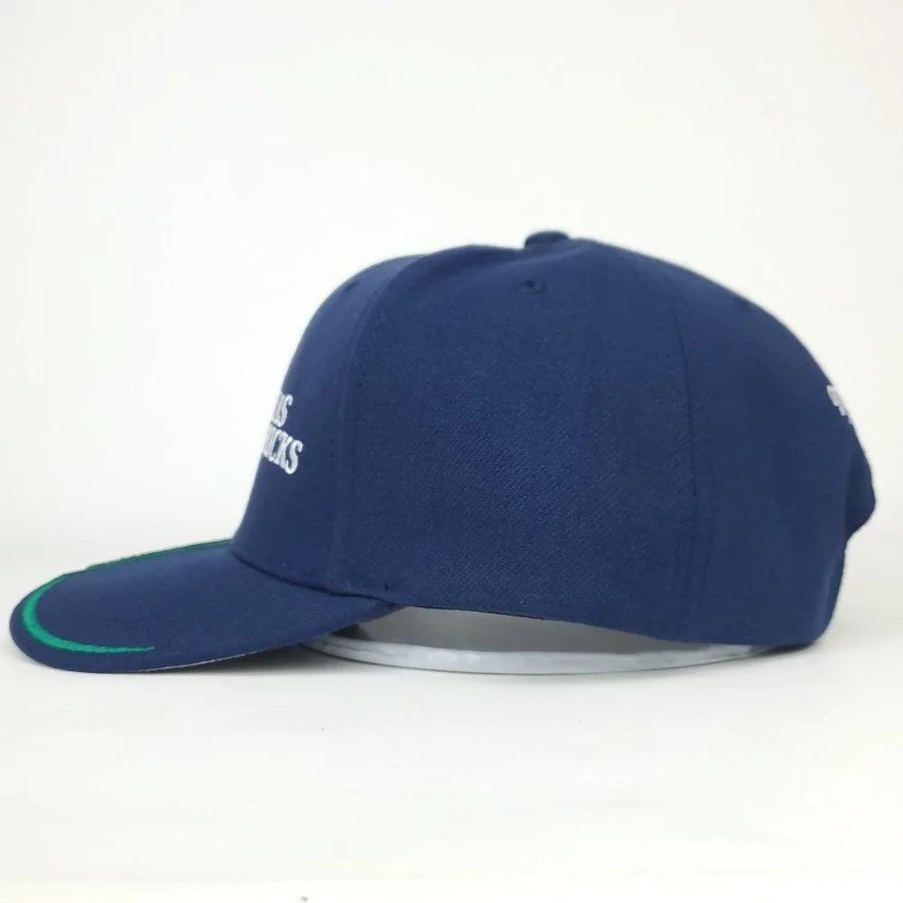 Dallas Mavs Mitchell & Ness‎ Strapback Hat 3D Logo Navy '98 NBA Draft Cap NWT
